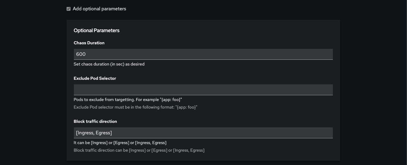 Optional Parameters